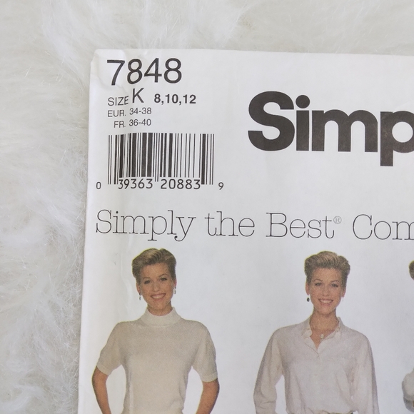 Vintage Simplicity 7848 Darted, pleated, or double pleat pants,  size 8-10-12 - Picture 2 of 6